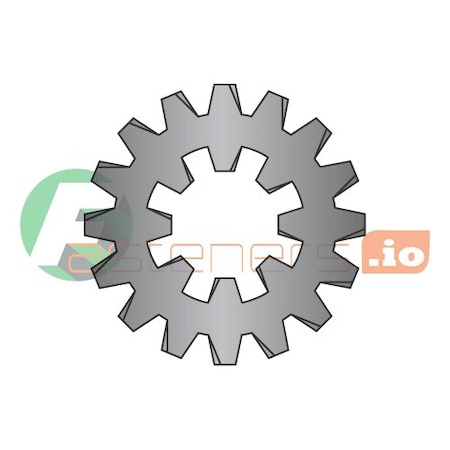 Newport Fasteners Internal/External Tooth Lock Washer, For Screw Size 1/4 in Steel, Black Oxide Finish, 10000 PK 451152